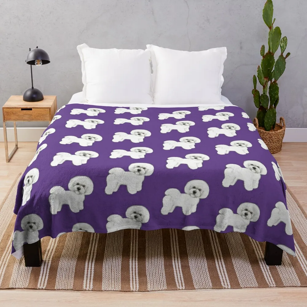 Bichon Frise dog on Ultraviolet,Pantone Ultraviolet Throw Blanket Luxury Throw Blanket Hairy Blanket Blanket Sofa
Bichon Frise dog on Ultraviolet,Pantone Ultraviolet Throw Blanket Luxury Throw Blanket Hairy Blanket Blanket Sofa