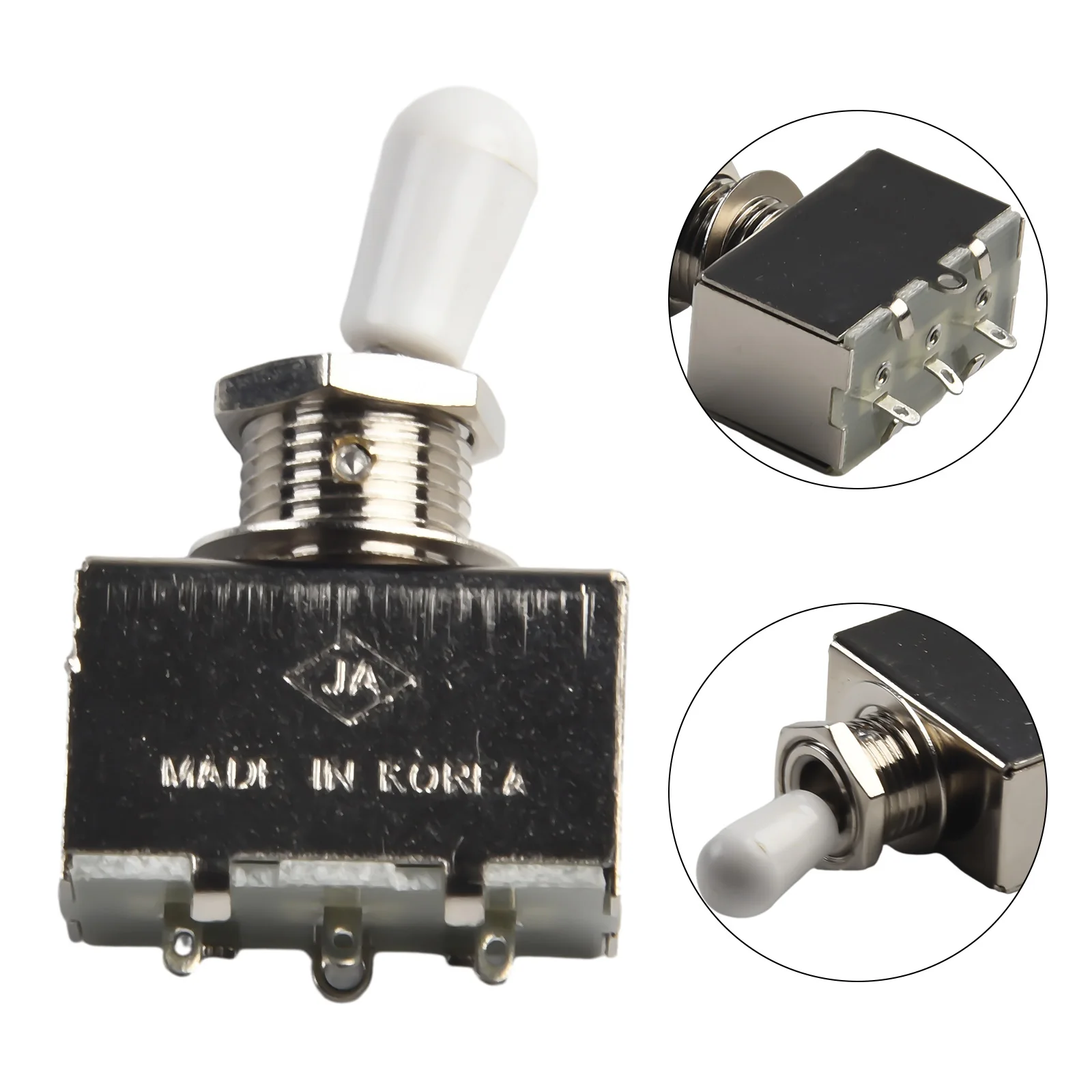 Guitar Metal Closed 3 Way Selector Tone Toggle Switch Replacement Accessory Parts Musical Instruments For LP Electric Guitars
Guitar Metal Closed 3 Way Selector Tone Toggle Switch Replacement Accessory Parts Musical Instruments For LP Electric Guitars
