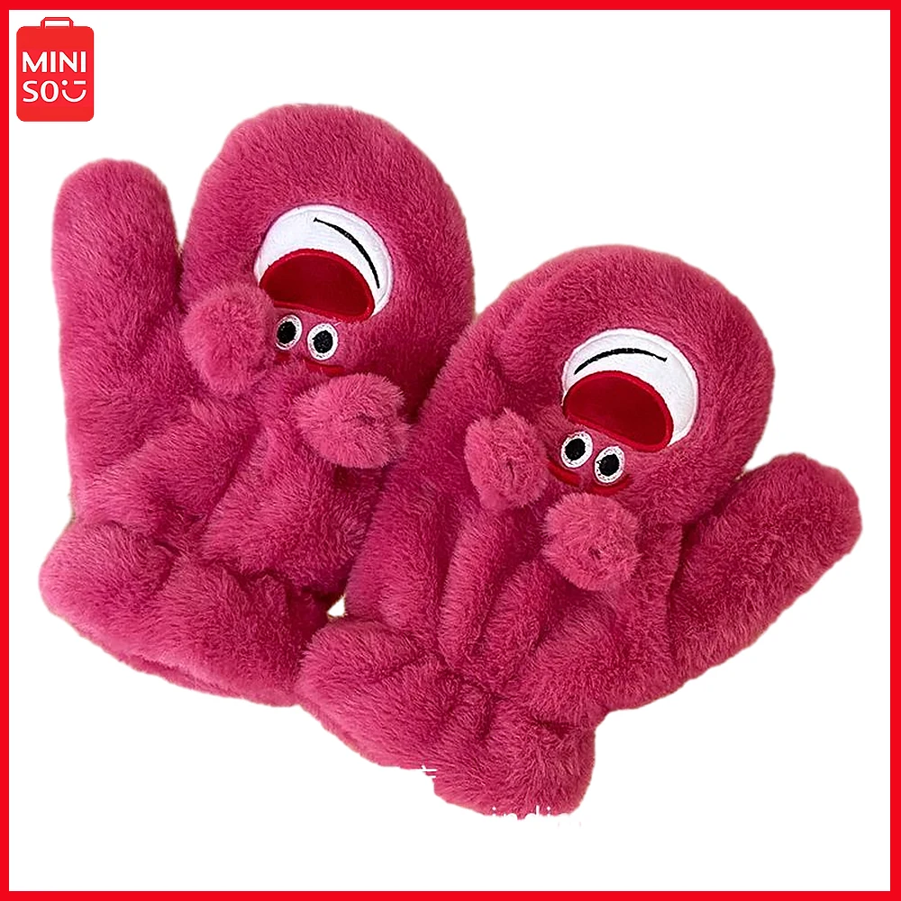 New Miniso Lotso Winter Women Warm Winter Gloves Plush All Wrap with Finger Strap Strap Strap Student Cycling Gloves Christmas
New Miniso Lotso Winter Women Warm Winter Gloves Plush All Wrap with Finger Strap Strap Strap Student Cycling Gloves Christmas