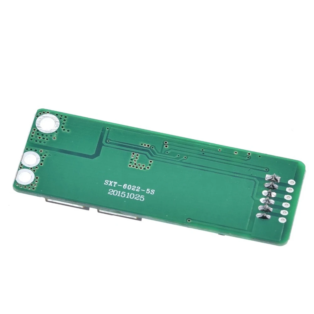 5S 15A Li-ion Lithium Battery BMS 18650 Charger Protection Board 18V 21V Cell Protection Circuit Power Tool Batteries 60*23mm
5S 15A Li-ion Lithium Battery BMS 18650 Charger Protection Board 18V 21V Cell Protection Circuit Power Tool Batteries 60*23mm