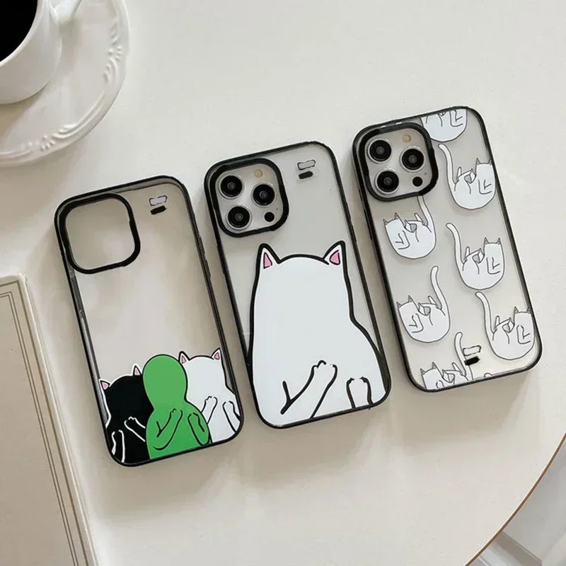 Spoof Alien Cat 2.0 Upgrade Acrylic Border Phone Case Cover for IPhone 11 12 13 14 15 Pro Max Case for IPhone 15 Pro
Spoof Alien Cat 2.0 Upgrade Acrylic Border Phone Case Cover for IPhone 11 12 13 14 15 Pro Max Case for IPhone 15 Pro