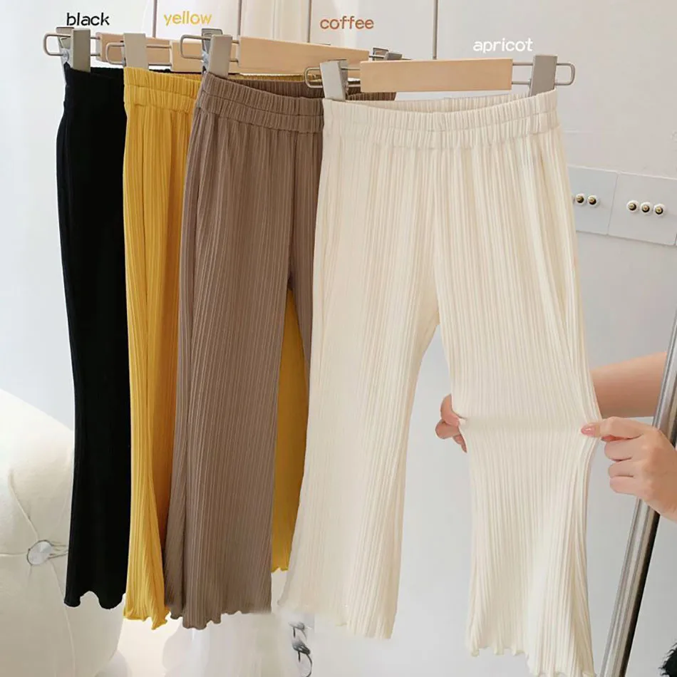 Children Summer Solid Color Thin Ice Silk Flare Pants Girls Ccasual Pants Versatile Fashion Pants Girl Princess Style Pants
Children Summer Solid Color Thin Ice Silk Flare Pants Girls Ccasual Pants Versatile Fashion Pants Girl Princess Style Pants