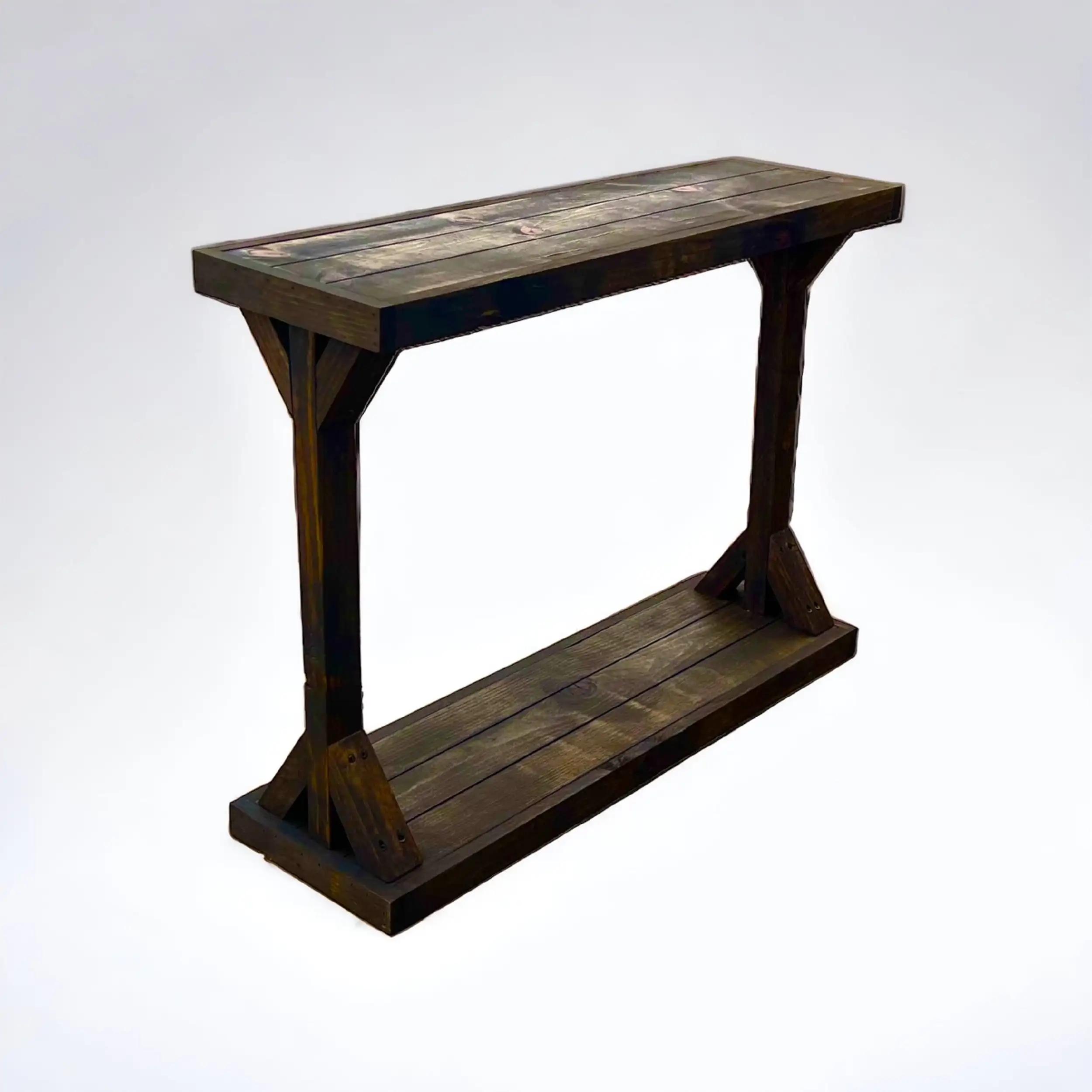 Woven Paths Classic Barb Pedestal Contemporary Solid Wood Dark Brown Small Console Table
Woven Paths Classic Barb Pedestal Contemporary Solid Wood Dark Brown Small Console Table