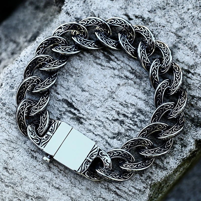 Nordic Viking Celtic Knot Fashion Men's Stainless Steel Cast Vintage Personalized Bracelet
Nordic Viking Celtic Knot Fashion Men's Stainless Steel Cast Vintage Personalized Bracelet