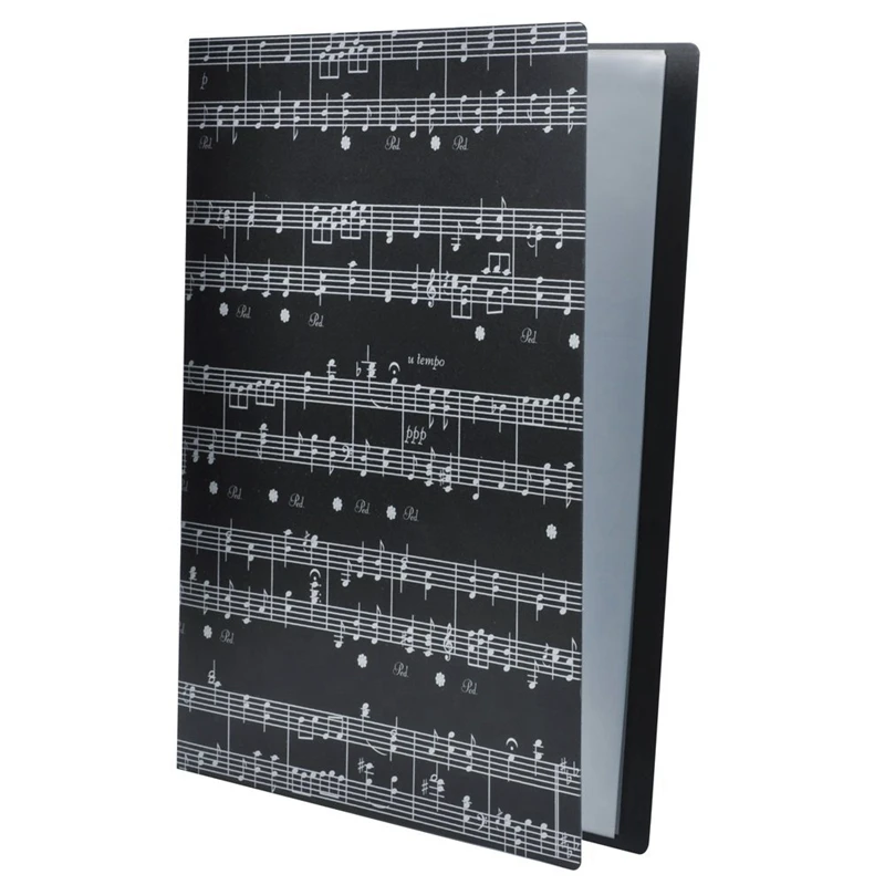 PP Black Music Sheet File Paper Storage Folder Documents Holder Blank Sheet Files Plastic A4 Size 40 Pockets (Music Sheet Black)
PP Black Music Sheet File Paper Storage Folder Documents Holder Blank Sheet Files Plastic A4 Size 40 Pockets (Music Sheet Black)