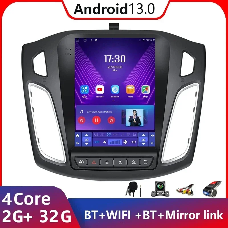 Мультимедийная магнитола для Ford Focus 3 Mk3 2011-2019, 9 дюймов, 2 Din, Android 13, 4G, Wi-Fi, GPS-навигация
Мультимедийная магнитола для Ford Focus 3 Mk3 2011-2019, 9 дюймов, 2 Din, Android 13, 4G, Wi-Fi, GPS-навигация