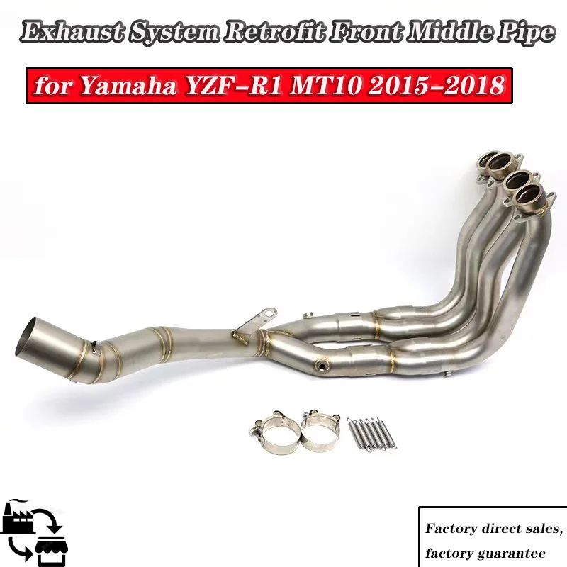 Suitable for Yamaha YZF-R1 MT10 2015-2018 Full Exhaust Pipe System Motorcycle Muffler Exhaust System Retrofit Front Middle Pipe
Suitable for Yamaha YZF-R1 MT10 2015-2018 Full Exhaust Pipe System Motorcycle Muffler Exhaust System Retrofit Front Middle Pipe