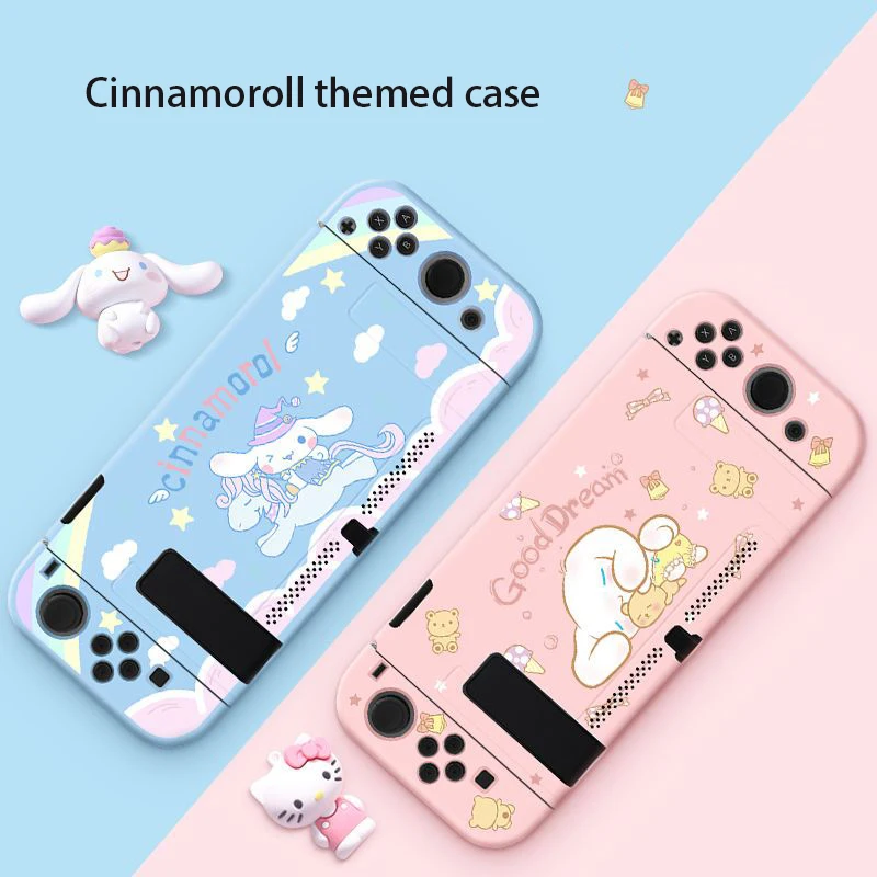 Новый защитный чехол для переключателя Oled Sanrio Cinnamoroll с защитой от царапин, аксессуары «Все в одном», чехол для ручки с милым мультяшным рисунком, защита от падения
Новый защитный чехол для переключателя Oled Sanrio Cinnamoroll с защитой от царапин, аксессуары «Все в одном», чехол для ручки с милым мультяшным рисунком, защита от падения