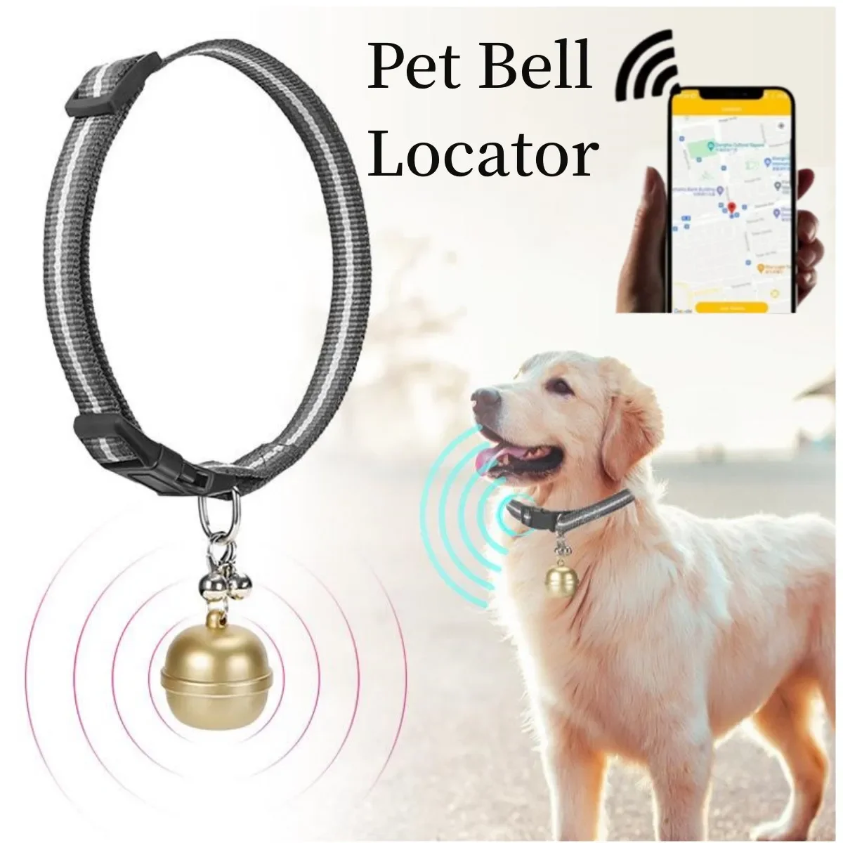 

Mini Dog Cat Pets GPS Positioning Locator Collar Bell IP67 Waterproof Tracker Anti-lost Device for Pet Dogs Cats Finder Locator