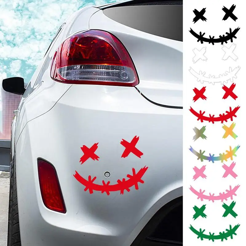 Smile Car Decal Waterproof Anti Car Body Scratch Funny Smile Car Sticker Multipurpose Reflective Cartoon Sticker Car Accessorie 
Smile Car Decal Waterproof Anti Car Body Scratch Funny Smile Car Sticker Multipurpose Reflective Cartoon Sticker Car Accessorie