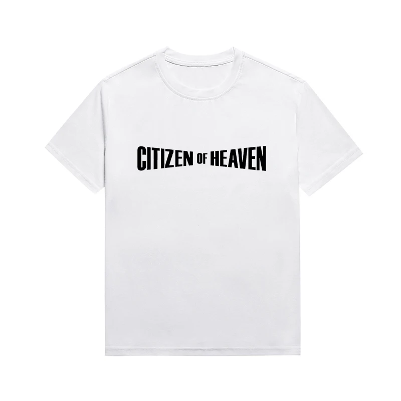 Универсальная футболка унисекс с надписью Citizen Of Heaven Christian со слоганом
Универсальная футболка унисекс с надписью Citizen Of Heaven Christian со слоганом