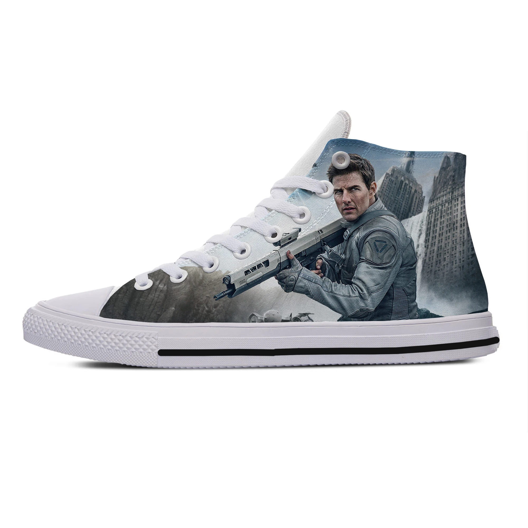 

Hot Latest Summer Men Women Celebrity Tom Cruise Shoes Leisure Fashion Lightweight Breathable Canvas Shoes High Top Board Shoes