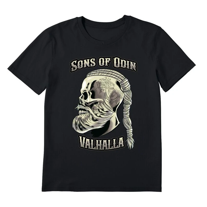 Vi king Skull Ragnar Sons of Odin Valhalla T-Shirt 100% Cotton O-Neck Summer Short Sleeve Casual Mens T-shirt Size S-3XL
Vi king Skull Ragnar Sons of Odin Valhalla T-Shirt 100% Cotton O-Neck Summer Short Sleeve Casual Mens T-shirt Size S-3XL