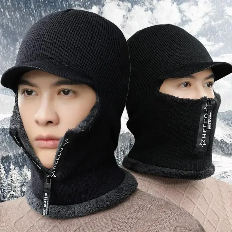 New Men Winter Warm Wool Hat Outdoor Ear Protection Hats Warm Thick Bicycle Knitted Capd Scarf Windproof Visors Cap tide gorras
New Men Winter Warm Wool Hat Outdoor Ear Protection Hats Warm Thick Bicycle Knitted Capd Scarf Windproof Visors Cap tide gorras