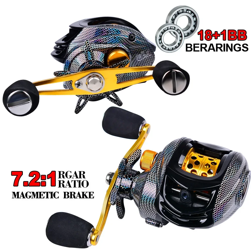 1PC New Metal Droplet Wheel 18+1 Axis 7.2:1 High Specific Speed Adapts to Various Waters Fishing Gear Fishing Wheel Supplies
1PC New Metal Droplet Wheel 18+1 Axis 7.2:1 High Specific Speed Adapts to Various Waters Fishing Gear Fishing Wheel Supplies