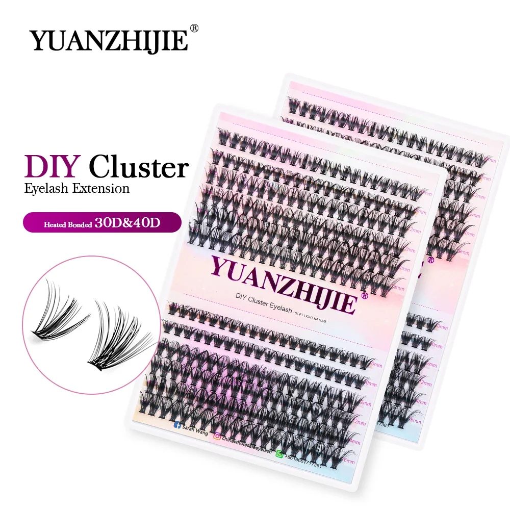 YUANZHIJIE 240pcs DIY Clusters Eyelash Extension Soft Russian Volume 30D/40D Fluffy Segmented Individual Faux Eyelash Extension
YUANZHIJIE 240pcs DIY Clusters Eyelash Extension Soft Russian Volume 30D/40D Fluffy Segmented Individual Faux Eyelash Extension