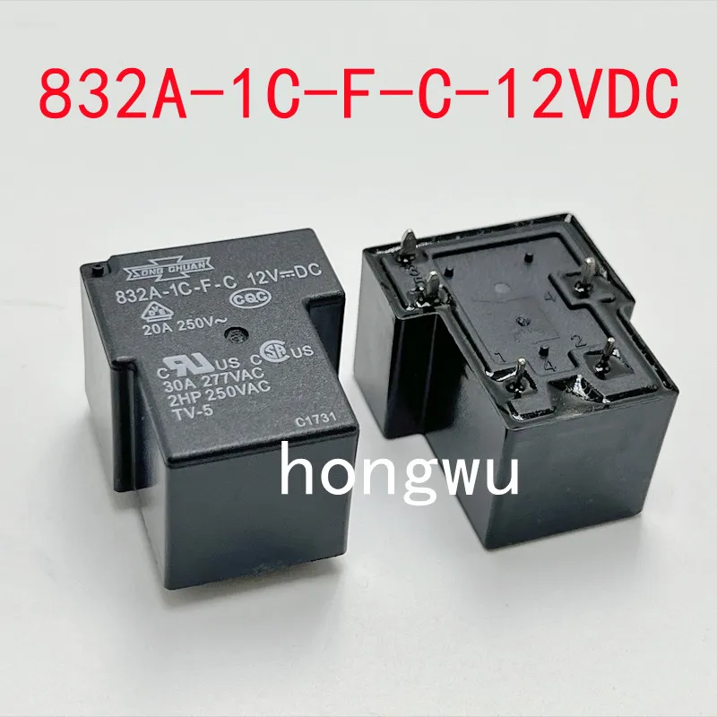 

100% Original New 2PCS 832A-1C-F-C-12VDC relay 30A 5pins