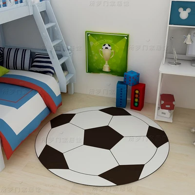 Round Cartoon Football Carpet for Children's Bedroom, Living Room, Computer Chair, Non-Slip Floor Mat
Round Cartoon Football Carpet for Children's Bedroom, Living Room, Computer Chair, Non-Slip Floor Mat