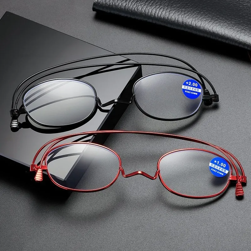 

Fashion Reading Glasses Men Women Convenient presbyopia Eyewear Glasses for The Elderly Hyperopia +100 150 200 250 300 350 400