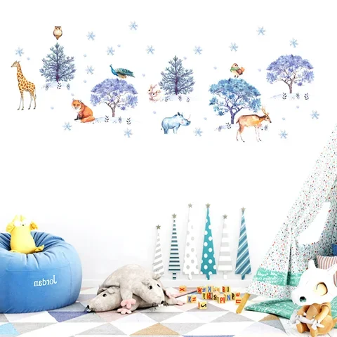 Snow land Animal Wall Stickers bedroom living room Background home decoration Mural Christmas decor Wallpaper Art Decals sticker
Snow land Animal Wall Stickers bedroom living room Background home decoration Mural Christmas decor Wallpaper Art Decals sticker