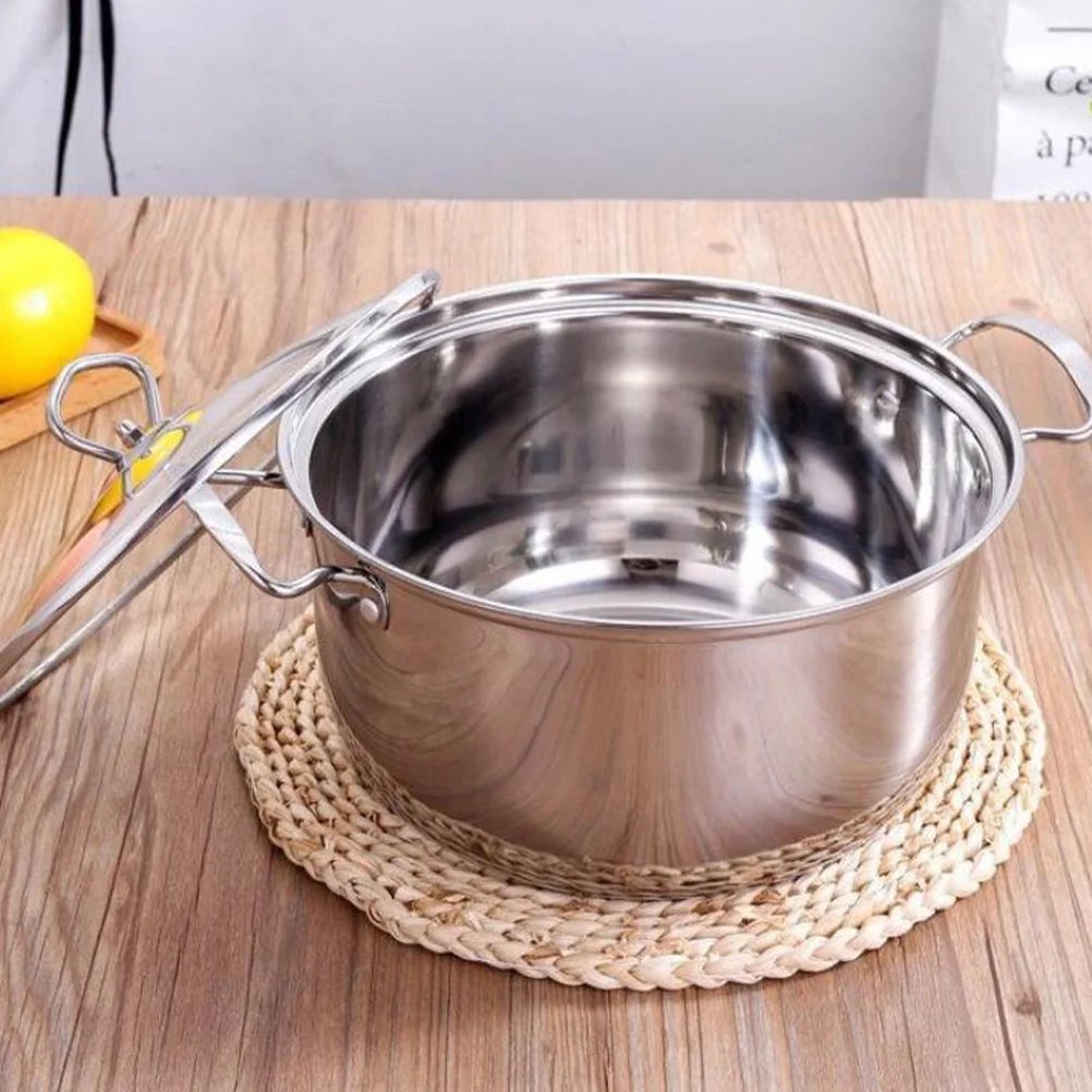 

Stainless Steel Steamer Pot Steaming Cookware Multifunction Steam Soup Pot for Induction Cooker Gas Cooker 20cm