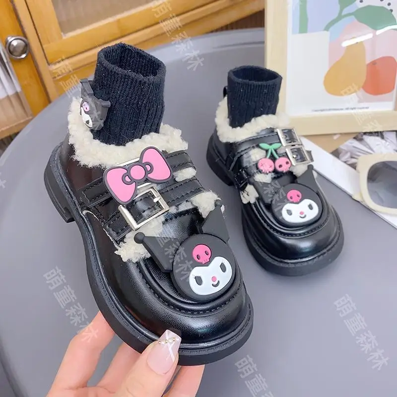 Sanrio Kuromi Child Flat Shoes Leather Shoes Outdoor Wear-Resistant Anti-Slip Keep Warm Cartoon 3D Pattern Fashion Leather Hot
Sanrio Kuromi Child Flat Shoes Leather Shoes Outdoor Wear-Resistant Anti-Slip Keep Warm Cartoon 3D Pattern Fashion Leather Hot