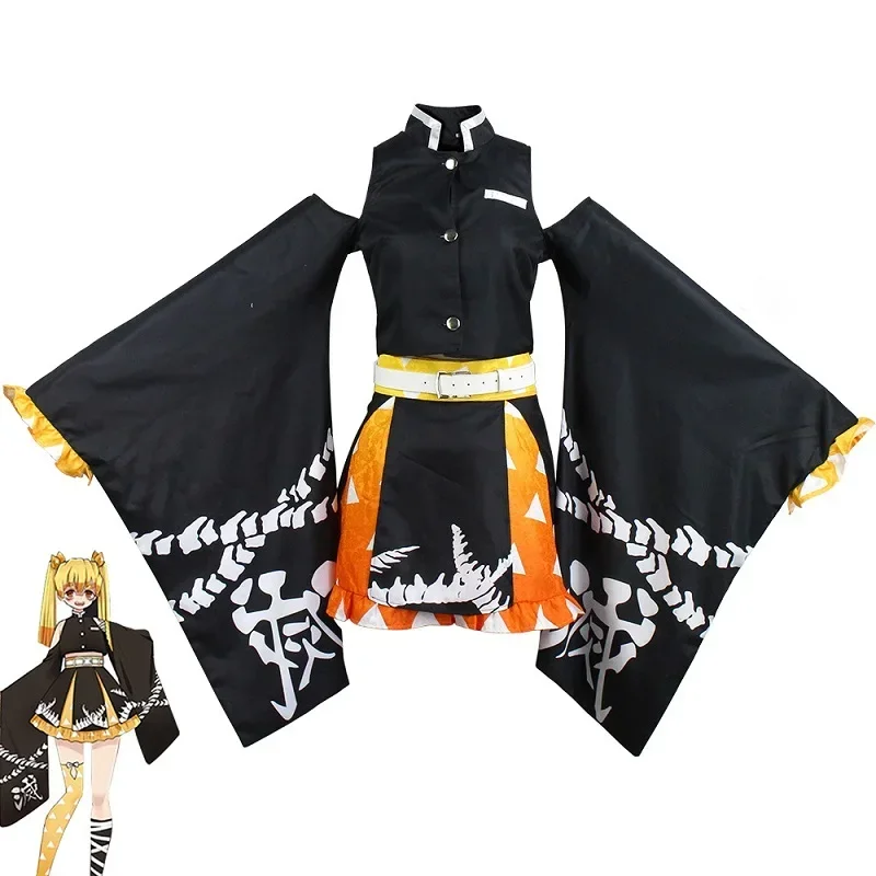 Agatsuma Zenitsu Costume Wig Women Lolita Dress Anime Demon Slayer Kimetsu No Yaiba Cosplay Kimono Yukata Outfits Carnival Suit
Agatsuma Zenitsu Costume Wig Women Lolita Dress Anime Demon Slayer Kimetsu No Yaiba Cosplay Kimono Yukata Outfits Carnival Suit