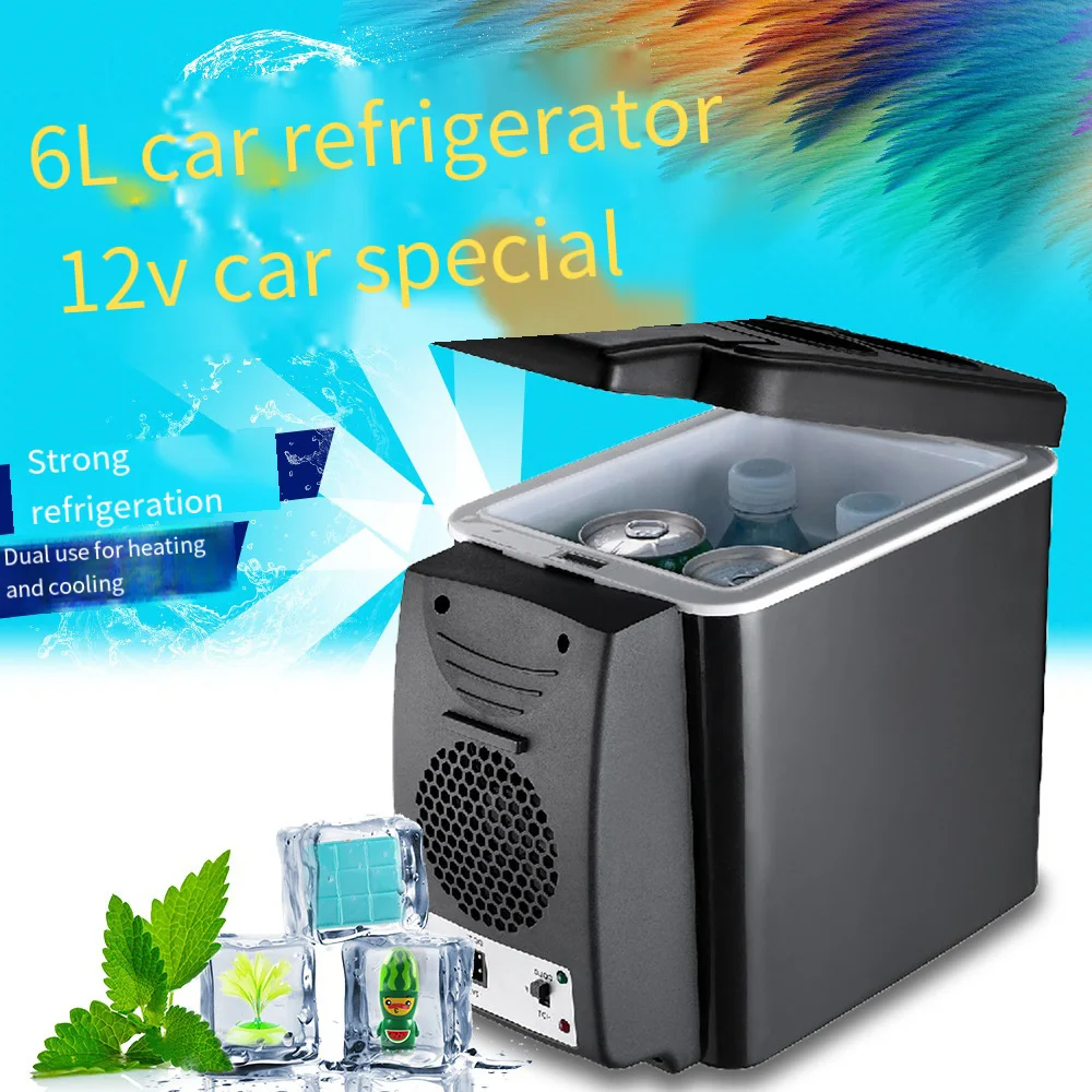 

6L Mini Refrigerator Portable Cooler Compact Refrigerator 220V for Car Truck Kitchen Home Use Picnic Camping Silent Freezer