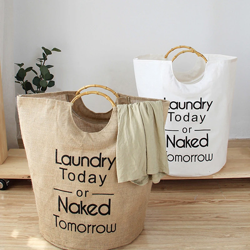 Laundry Bags with Wooden Handles Washable Stylish & Portable Natural Laundry Baskets for Hotel Rental Space Vacation Home Travel
Laundry Bags with Wooden Handles Washable Stylish & Portable Natural Laundry Baskets for Hotel Rental Space Vacation Home Travel