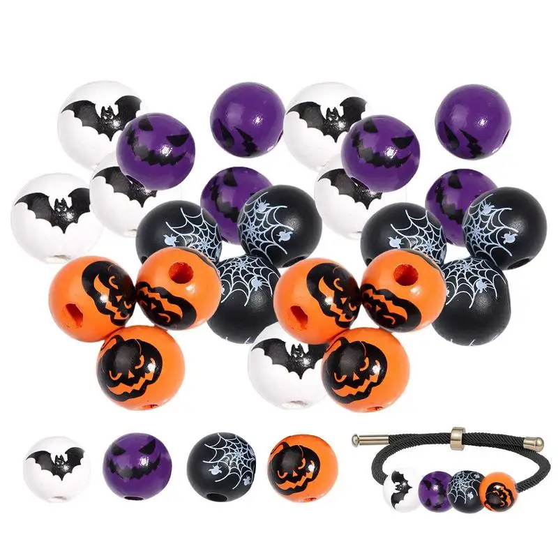 120 PCS Halloween Spooky Wood Beads Pumpkin Ghost Beads Wooden Craft Beads Wooden Spacer Bracelet Beads for Garland DIY Crafts
120 PCS Halloween Spooky Wood Beads Pumpkin Ghost Beads Wooden Craft Beads Wooden Spacer Bracelet Beads for Garland DIY Crafts