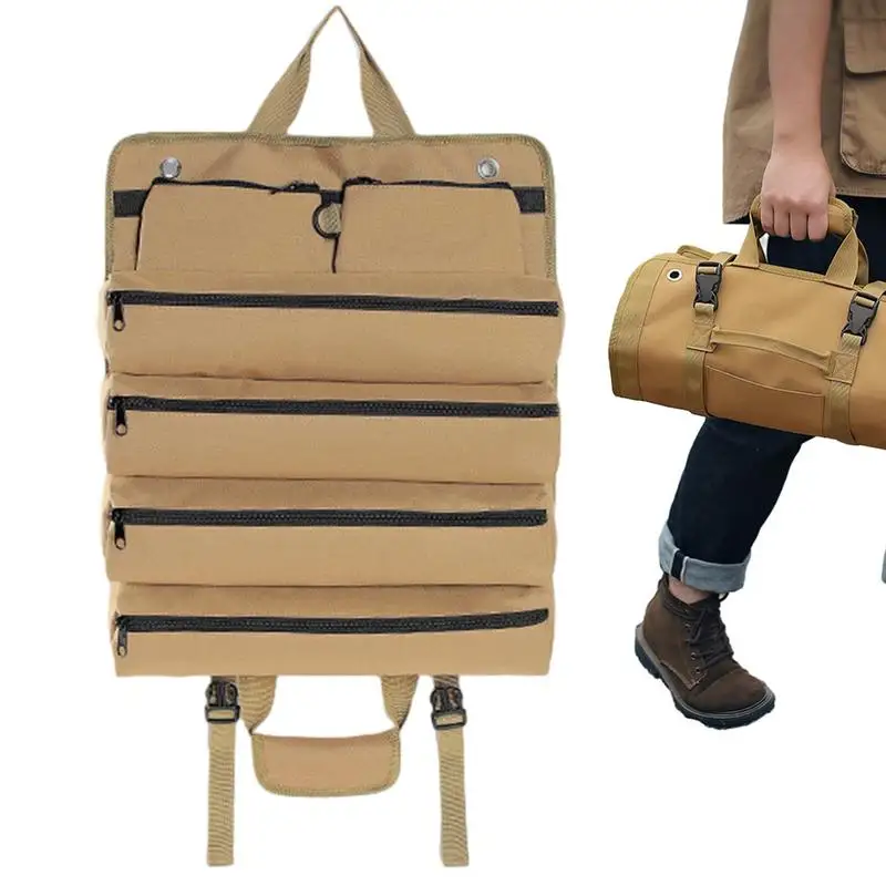 Roll Up Tool Pouch Tool Roll Organizer Oxford Cloth 4 Zipper Pockets Heavy Duty Multipurpose Portable Tool Roll Organize
Roll Up Tool Pouch Tool Roll Organizer Oxford Cloth 4 Zipper Pockets Heavy Duty Multipurpose Portable Tool Roll Organize