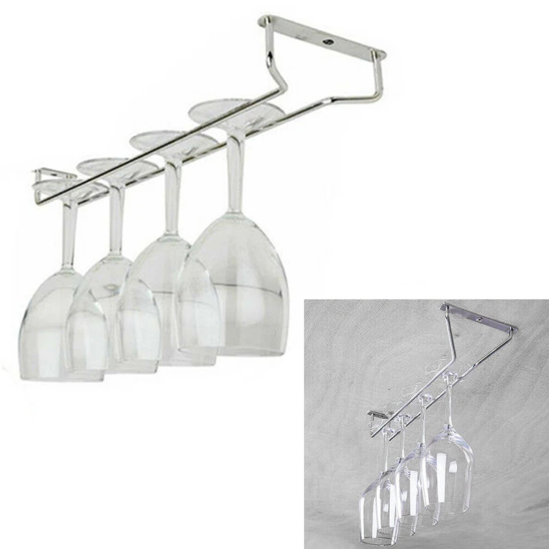 Bar Wine Glass Rack Drink Champagne Cup Display Holder Organizer Shelf Silver Stainless Steel Storage Convenient
Bar Wine Glass Rack Drink Champagne Cup Display Holder Organizer Shelf Silver Stainless Steel Storage Convenient