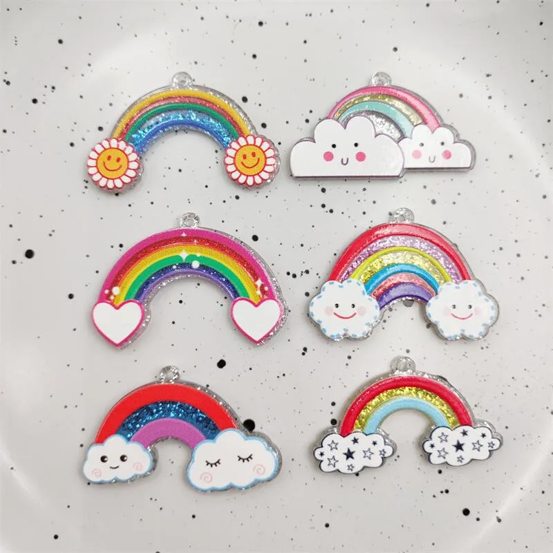 Новый стиль 50 шт./лот цветной узор принт блестки мультфильм Радуга Форма Акриловые бусины diy ювелирные изделия серьги/одежда/аксессуары для волос
Новый стиль 50 шт./лот цветной узор принт блестки мультфильм Радуга Форма Акриловые бусины diy ювелирные изделия серьги/одежда/аксессуары для волос