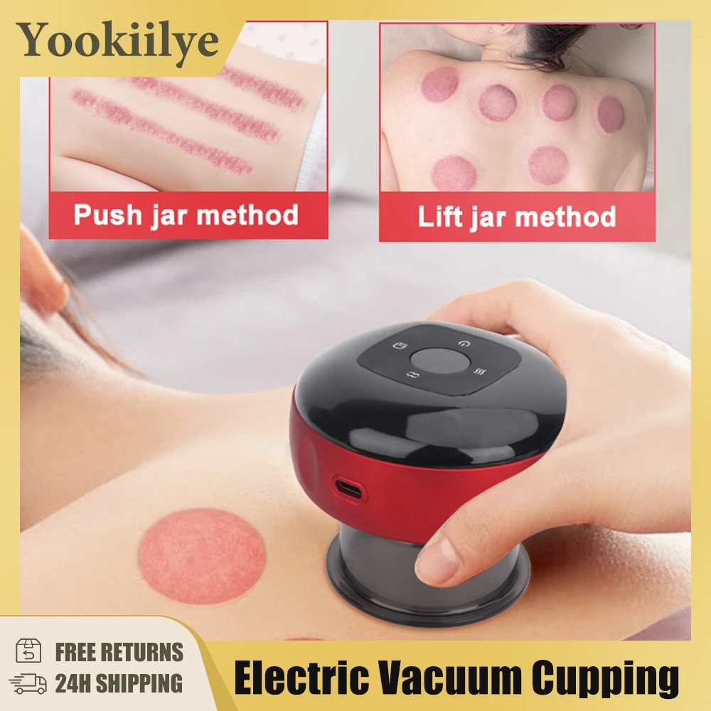 

Electric Vacuum Cupping Massage Body Cups Anti-Cellulite Therapy Massager for Body Electric Guasha Scraping Fat Burning Slimming