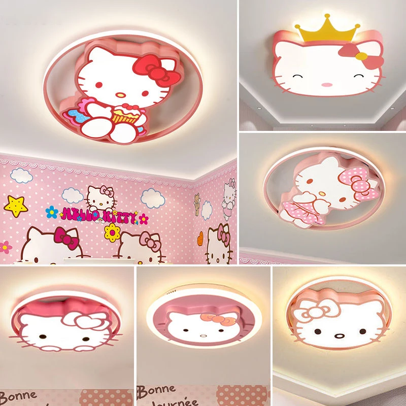 Sanrio Kawaii Hello Kitty Led Ceiling Lamp 36W Cute Anime Cartoon Living Room Bedroom Three Colors of Light Remote Control Gift
Sanrio Kawaii Hello Kitty Led Ceiling Lamp 36W Cute Anime Cartoon Living Room Bedroom Three Colors of Light Remote Control Gift