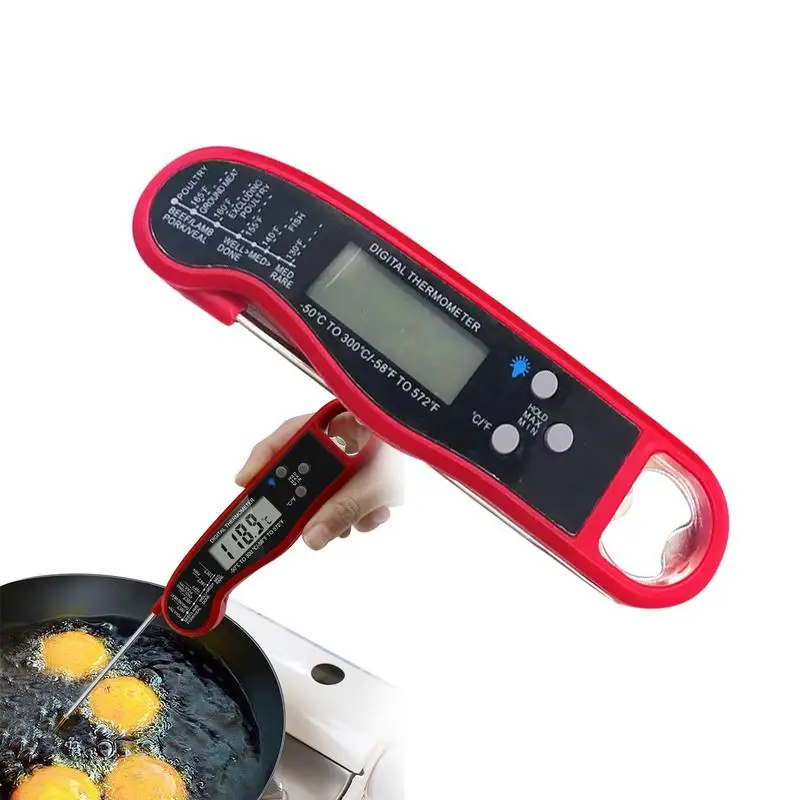 

Digital Meat Thermometer Water Oil Cooking Meat Food Thermometers With Backlight Probe For BBQ Grilling Household Kitchen Tool