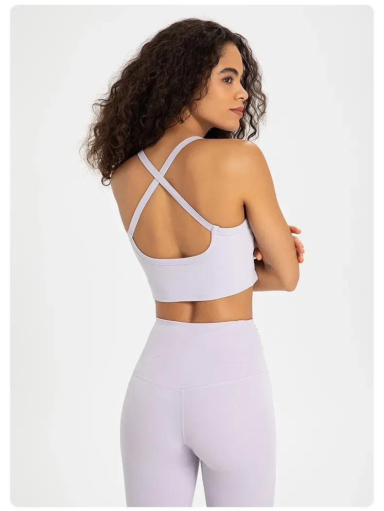Lemon Sexy Cross Hollow Back Sports Bra Push-up High Elastic Nude Yoga Tank Top Underwear Women Gym Clothes Fitness Running Vest
Lemon Sexy Cross Hollow Back Sports Bra Push-up High Elastic Nude Yoga Tank Top Underwear Women Gym Clothes Fitness Running Vest