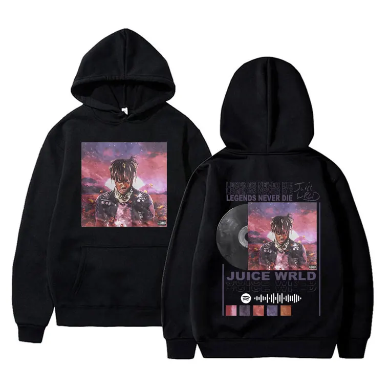 

Hip Hop Rapper Juice Wrld Legends Never Die Album Print Hoodie Men Fashion Hoodies Unisex Rap Sweatshirt Man Oversize Streetwear