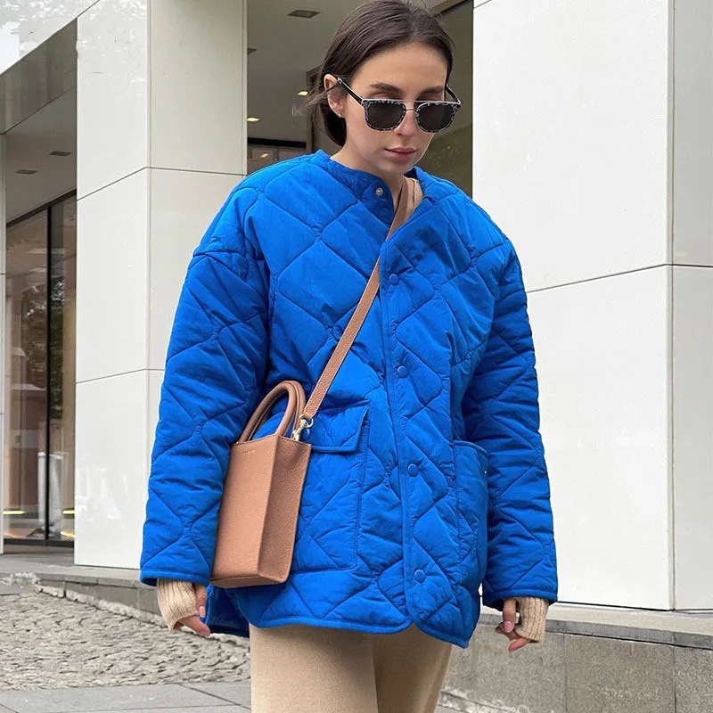 Women's Jacket Thin Parkas Coat Button Vintage Fashion Outwear Pocket Blue Coat Winter Autumn Ladies Oversize Bomber Jacket trf
Women's Jacket Thin Parkas Coat Button Vintage Fashion Outwear Pocket Blue Coat Winter Autumn Ladies Oversize Bomber Jacket trf
