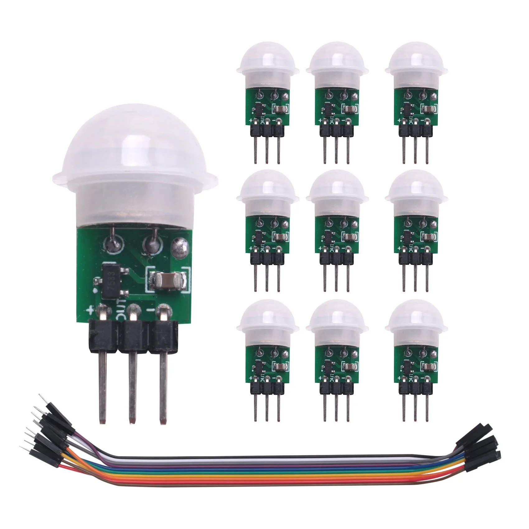 10Pcs AM312 Mini Human Sensor Module HC-SR312 IR Pyroelectric Infrared PIR Motion Sensor Detector Modules
10Pcs AM312 Mini Human Sensor Module HC-SR312 IR Pyroelectric Infrared PIR Motion Sensor Detector Modules