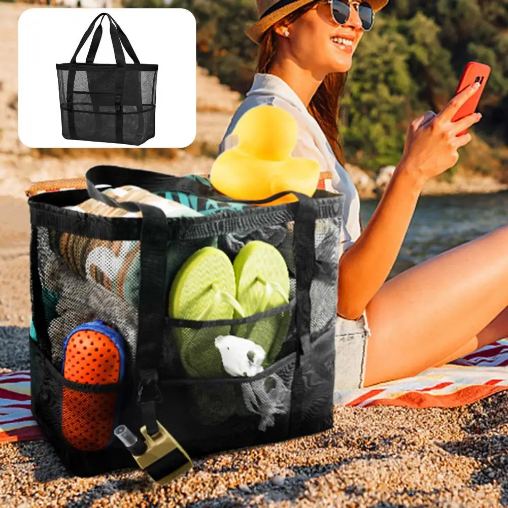 Waterproof Zippered Beach Bag Capacity Beach Bag with Multi Pockets for Shower Essentials Quick Dry Mesh Drainage Portable
Waterproof Zippered Beach Bag Capacity Beach Bag with Multi Pockets for Shower Essentials Quick Dry Mesh Drainage Portable