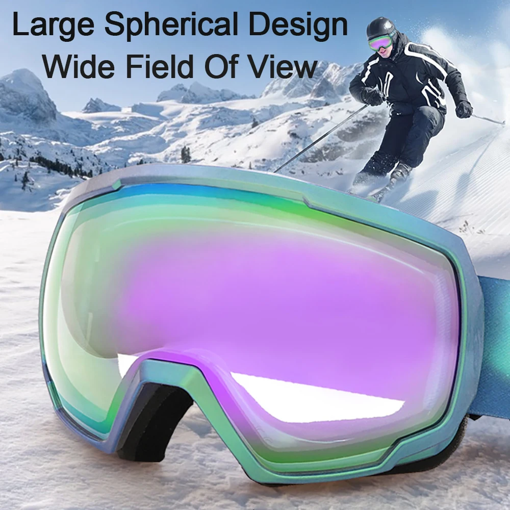 Adult Ski Goggles Big Spherical Double-layer Lens Men Women Anti Fog UV Protection Snowboard Goggles Outdoor Ski Glasses
Adult Ski Goggles Big Spherical Double-layer Lens Men Women Anti Fog UV Protection Snowboard Goggles Outdoor Ski Glasses