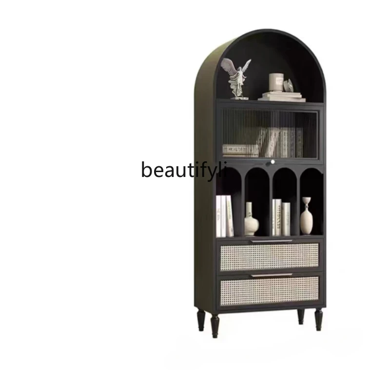 American-Style Solid Wood Bookcase Light Luxury Floor Small Bookshelf Wine Cabinet Nordic Side Cabinet French Arch Decoration
American-Style Solid Wood Bookcase Light Luxury Floor Small Bookshelf Wine Cabinet Nordic Side Cabinet French Arch Decoration
