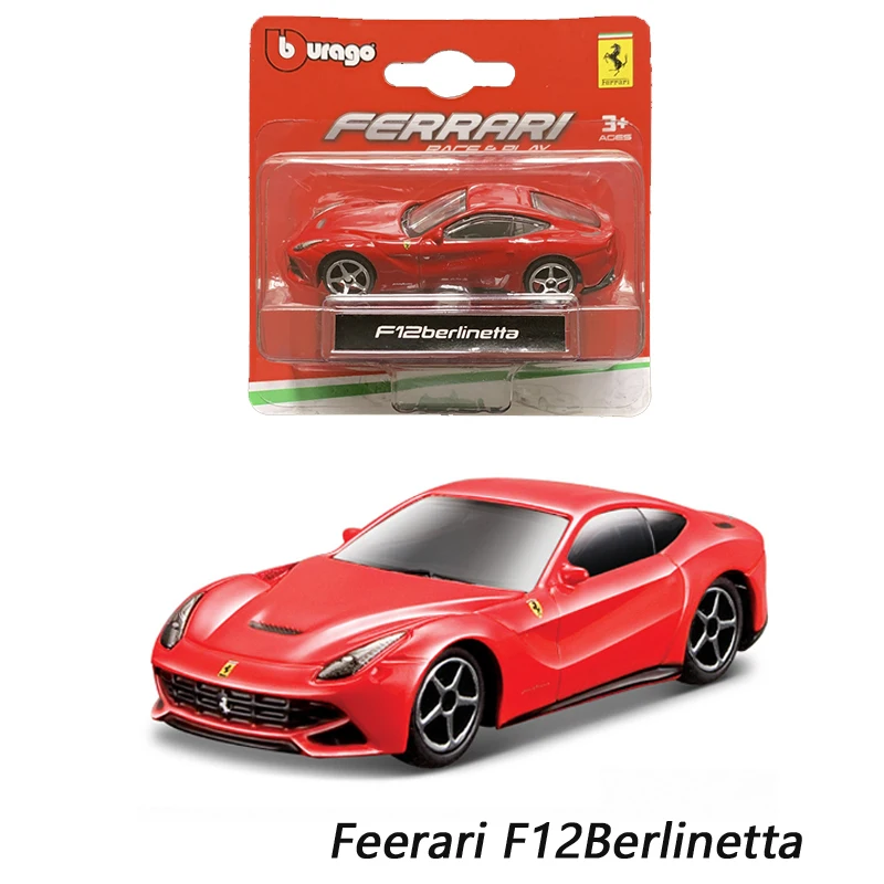 Модель автомобиля из сплава Bburago 1/64 FERRA F12 BERLINETTA, коллекционная Игрушечная машина для мальчиков, рождественский подарок
Модель автомобиля из сплава Bburago 1/64 FERRA F12 BERLINETTA, коллекционная Игрушечная машина для мальчиков, рождественский подарок