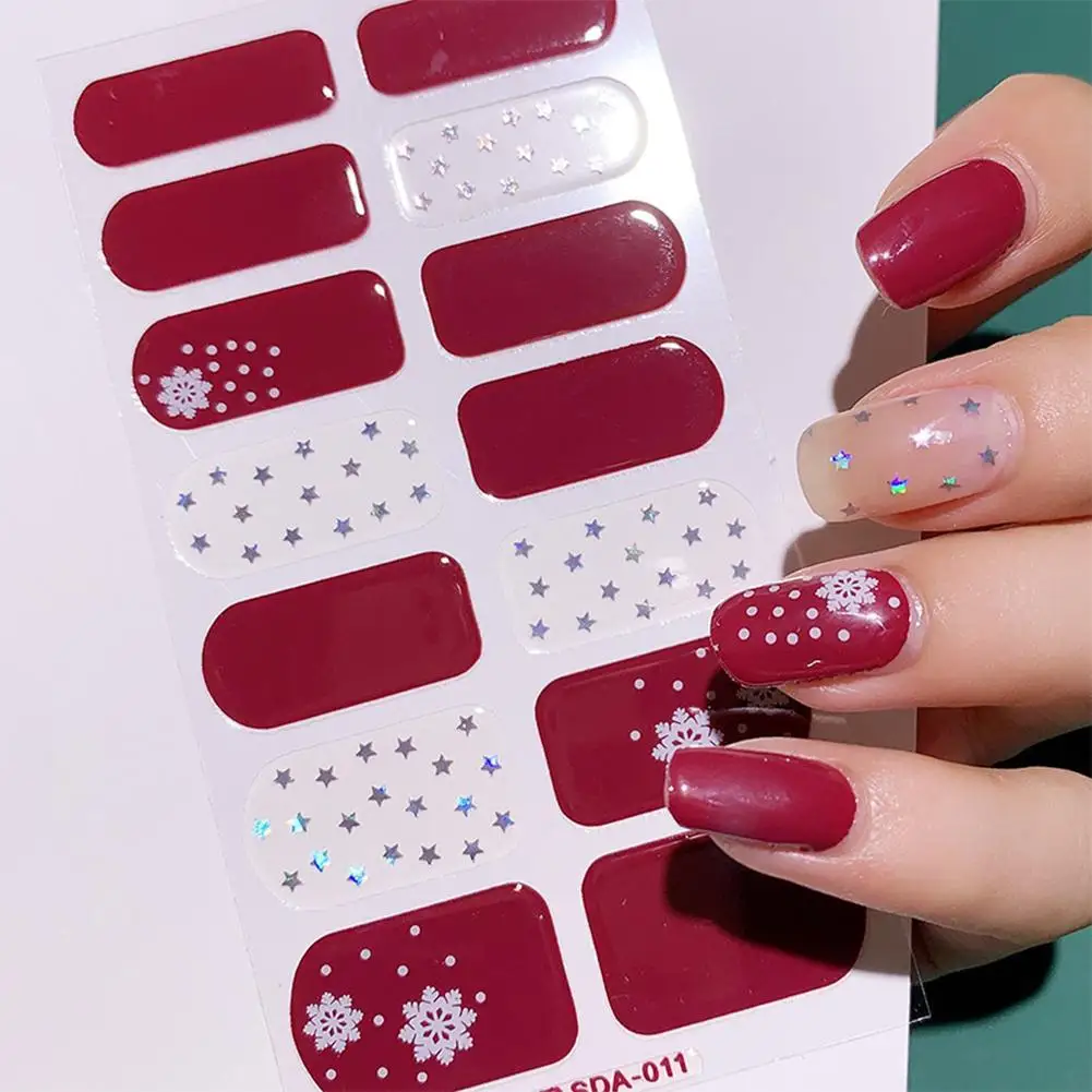 Christmas Nail Art Sticker Red Santa Snowflake Elk Penguin Holly 2023 Winter Decal Slider New Year Manicure Decoration
Christmas Nail Art Sticker Red Santa Snowflake Elk Penguin Holly 2023 Winter Decal Slider New Year Manicure Decoration
