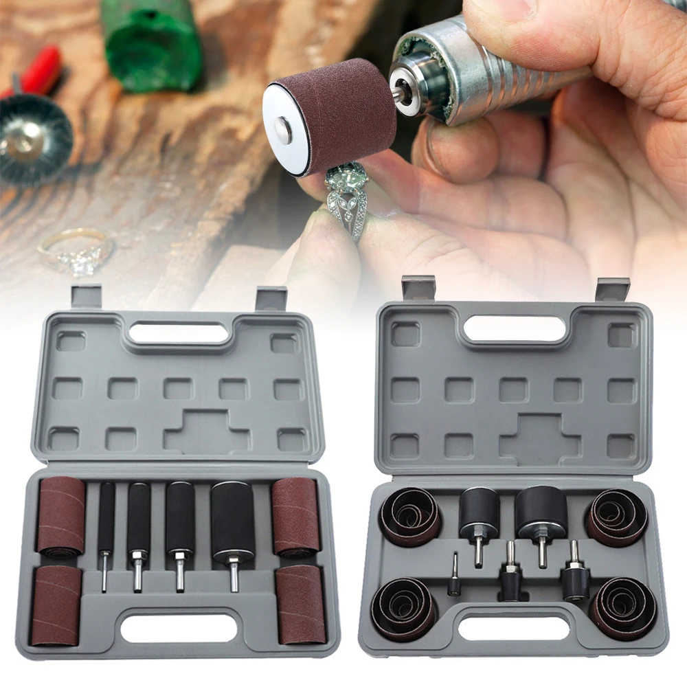 20pcs/25pcs Sandpaper Set Sanding Belt Grit 80 120 Long Short Drum Sander With Spindle Sander Sleeves Rotary Tools Abrasives
20pcs/25pcs Sandpaper Set Sanding Belt Grit 80 120 Long Short Drum Sander With Spindle Sander Sleeves Rotary Tools Abrasives