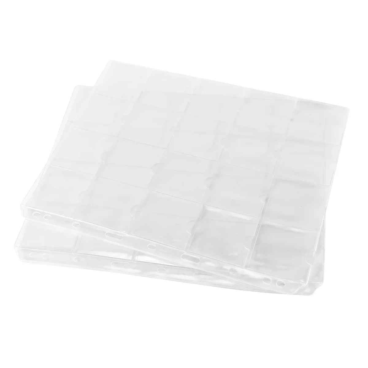 10 PCS 20 Pockets Classic Coin Holders Folder Pages for Storage Album Clear Storage Organizer Bag
10 PCS 20 Pockets Classic Coin Holders Folder Pages for Storage Album Clear Storage Organizer Bag