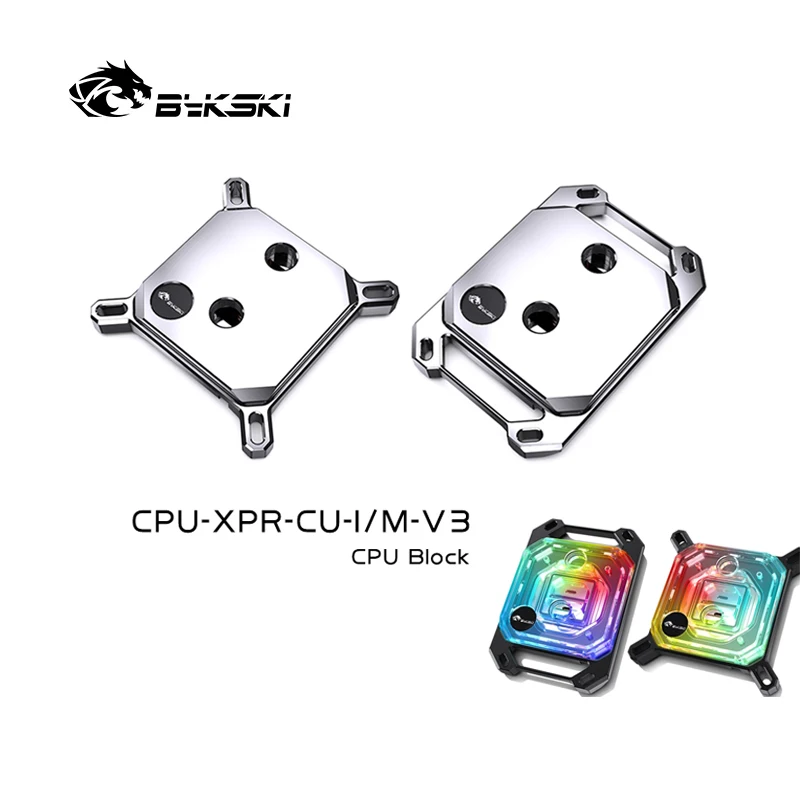 

Bykski CPU Block Use for INTEL LGA115X 1200 1700 2011 /AMD Ryzen 3/5/7 X470 X570 Water Cooler Radiator CPU-XPR-C-M/CPU-XPR-C-I