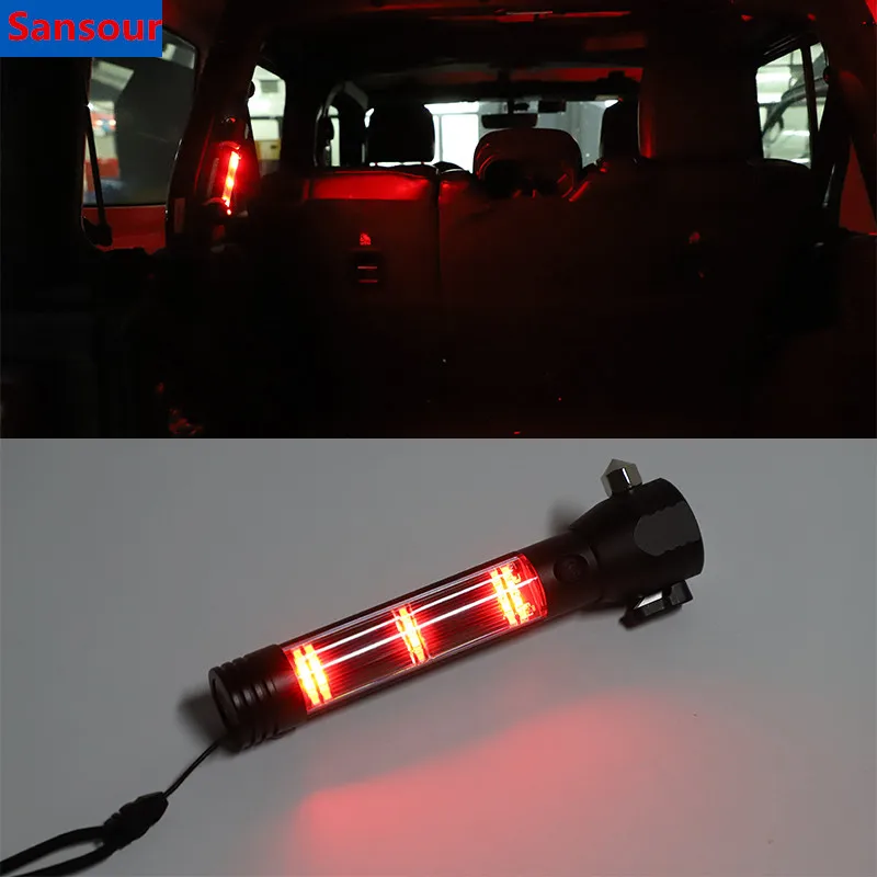 Sansour Safety Hammer for Jeep Wrangler JL 2018+ Car Solar Escape Rescue Flashlight Accessories for Jeep Wrangler JL 2020+
Sansour Safety Hammer for Jeep Wrangler JL 2018+ Car Solar Escape Rescue Flashlight Accessories for Jeep Wrangler JL 2020+