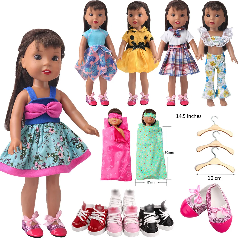 14.5 Inch Doll Clothes Shoes Kawaii Print Dress Clothing Hanger 30-35cm Doll Barbies Toy Accessories Dollhouse Furniture Toys
14.5 Inch Doll Clothes Shoes Kawaii Print Dress Clothing Hanger 30-35cm Doll Barbies Toy Accessories Dollhouse Furniture Toys